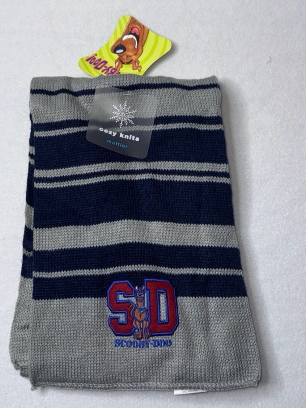 Cozy Knits Cartoon Network Scooby doo Scarf - Navy & Gray